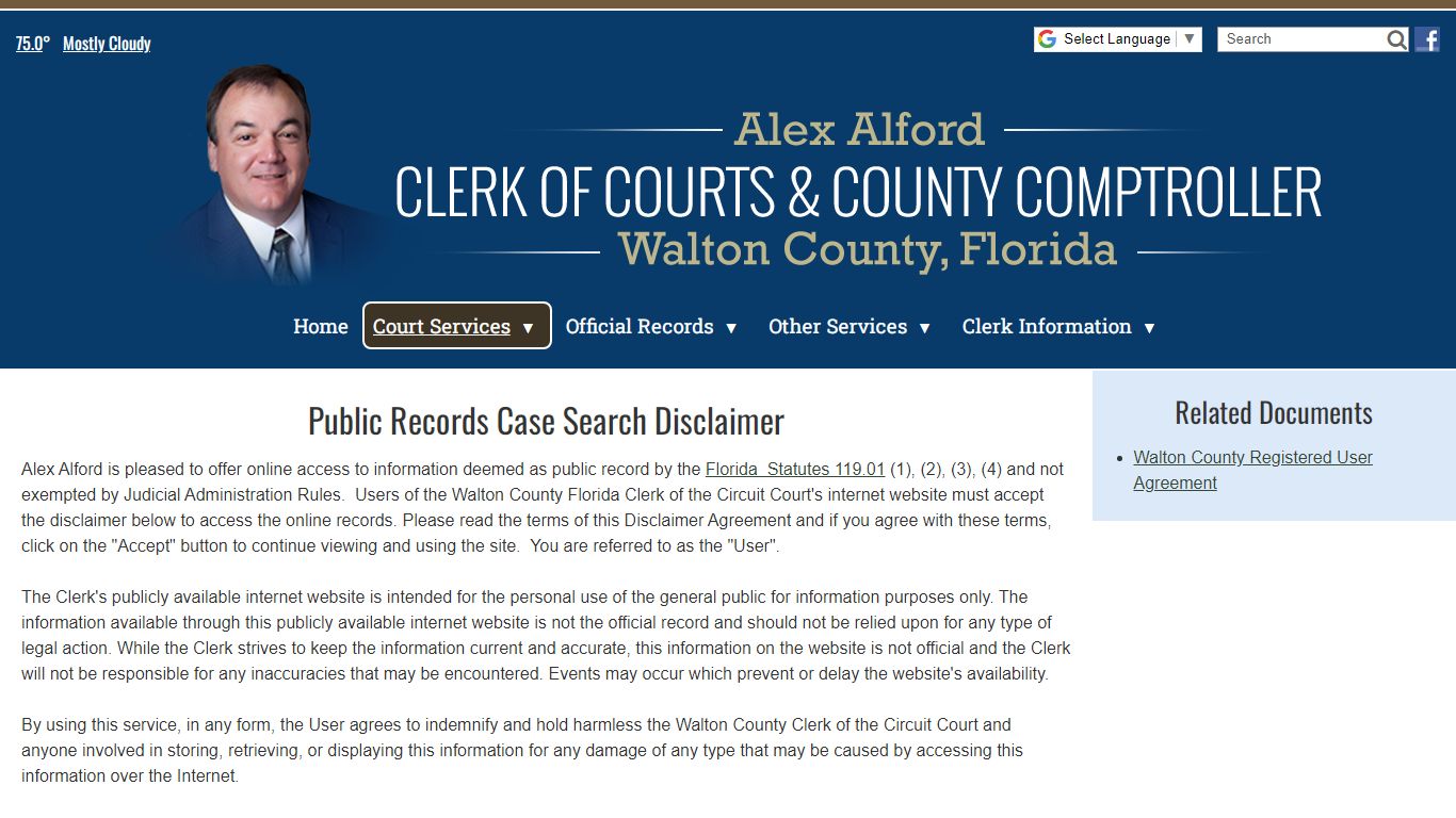 Court Records Search - Walton County Clerk of Courts ...