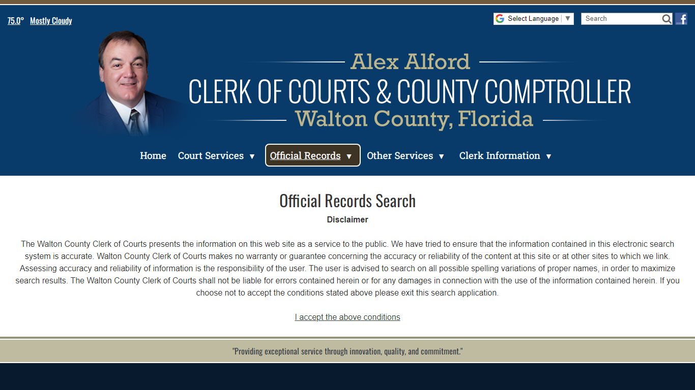 Official Record Search - Walton County Clerk of Courts ...